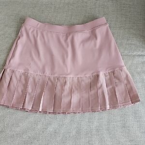 Pale Mauve Pleated Skort